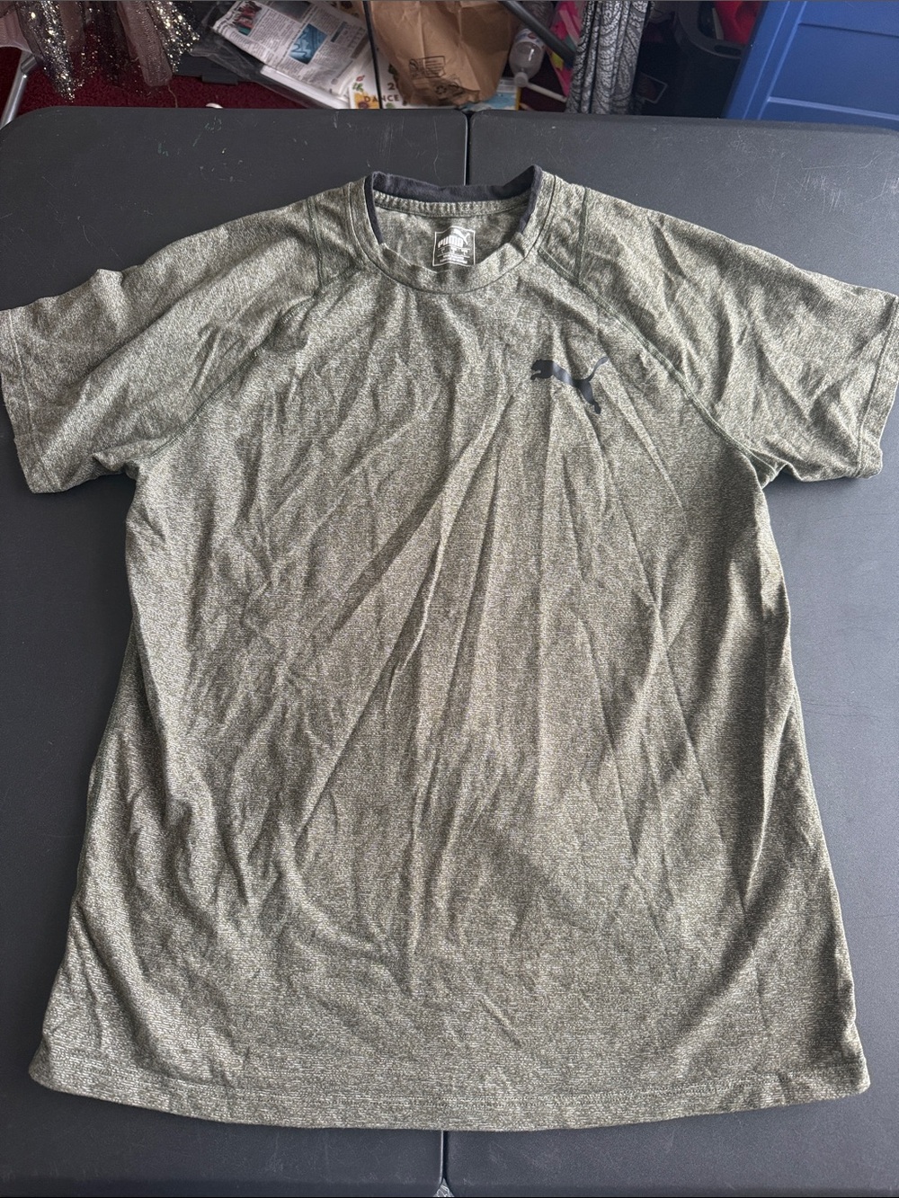 Under Armour Men's Olive Heather Short Sleeve Performance Tee